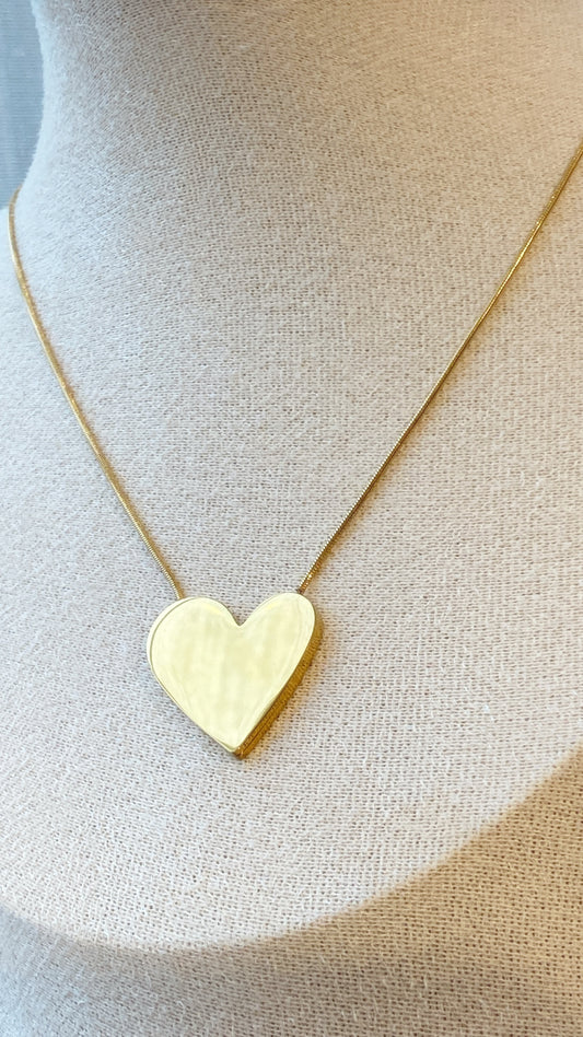 Two Sided Heart Necklace