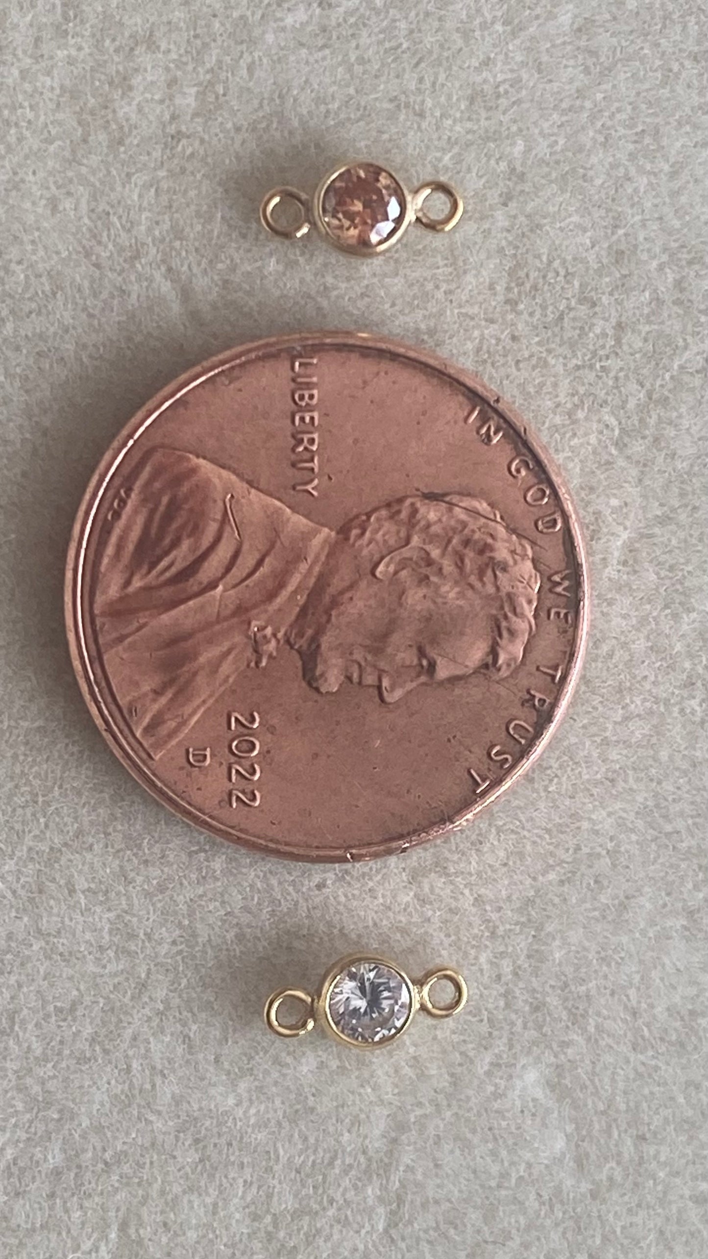 Mini CZ Bezel Connector