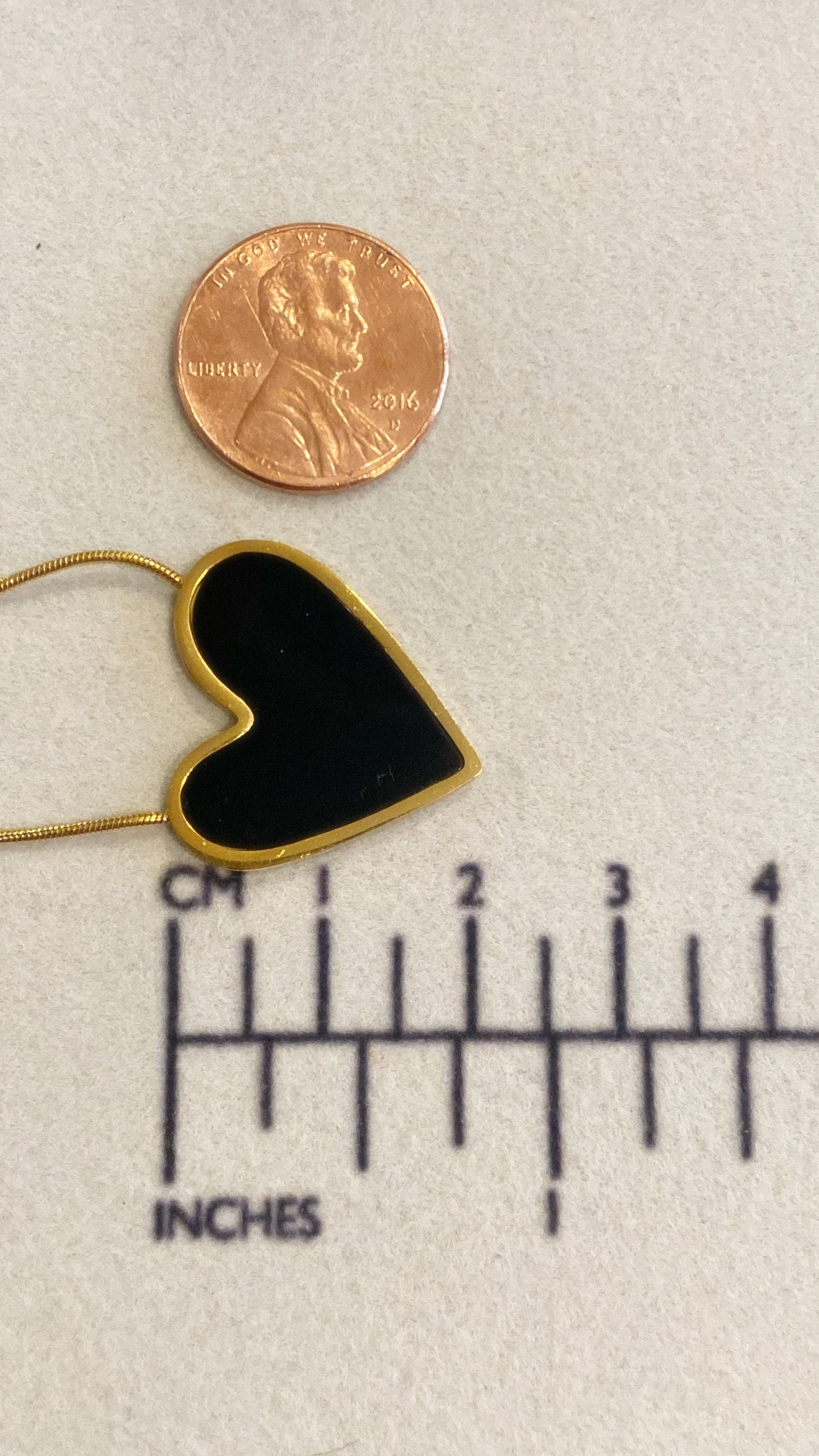 Two Sided Heart Necklace