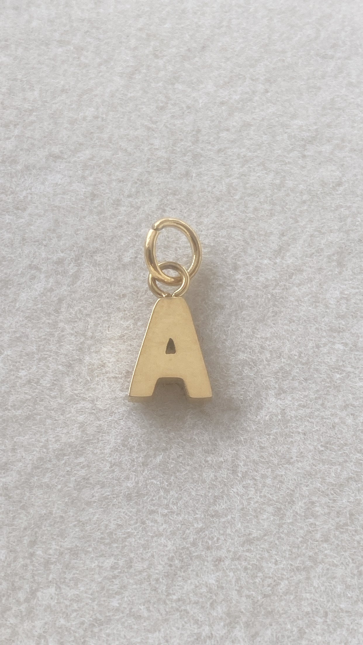 PAVE CZ Initial Charm Letters