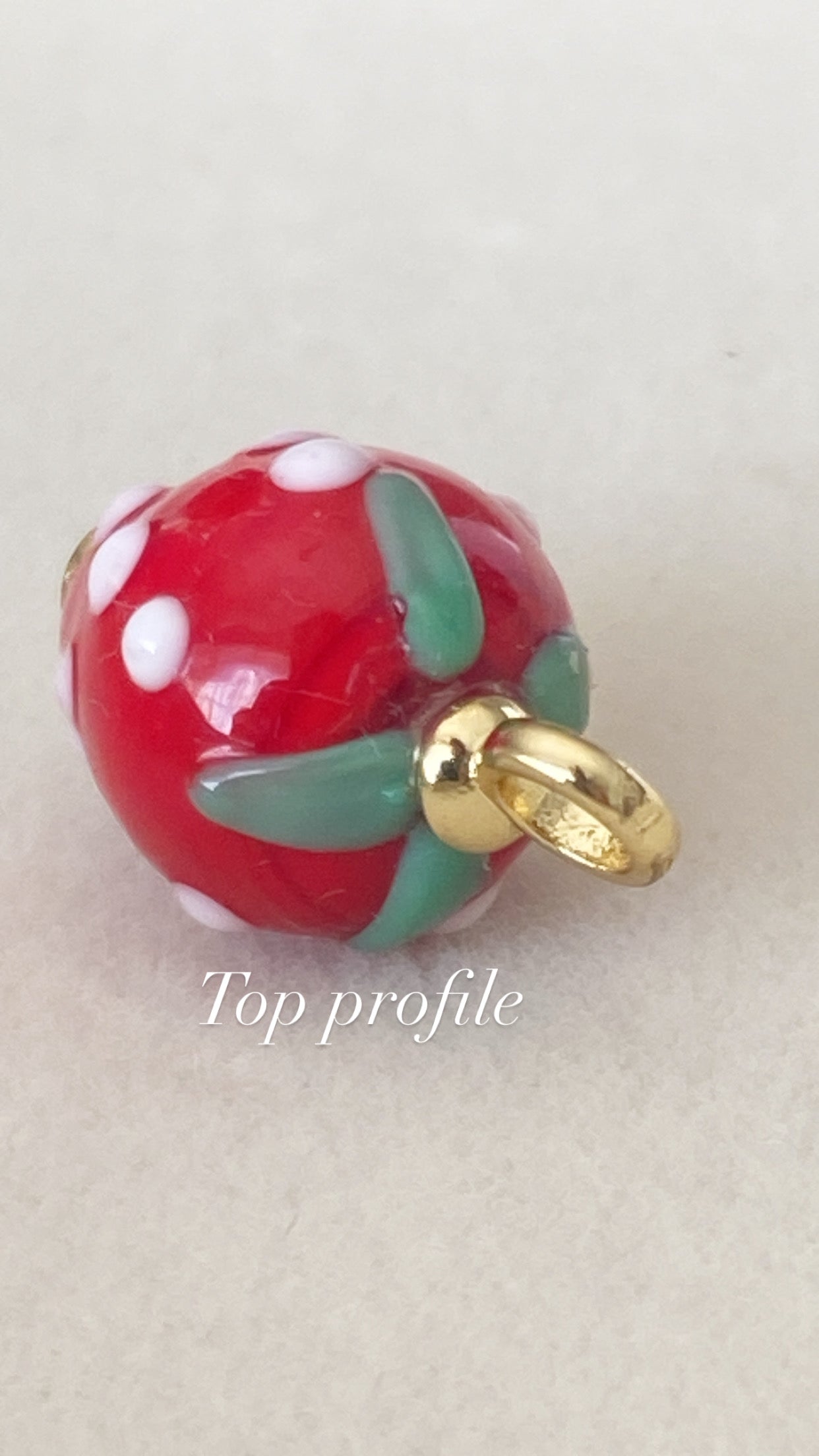 Red Strawberry Charm