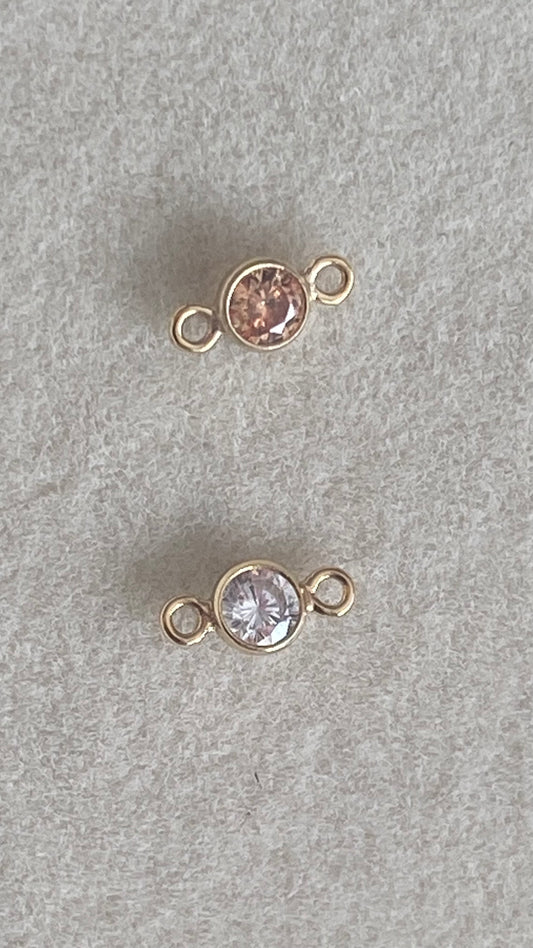 Mini CZ Bezel Connector