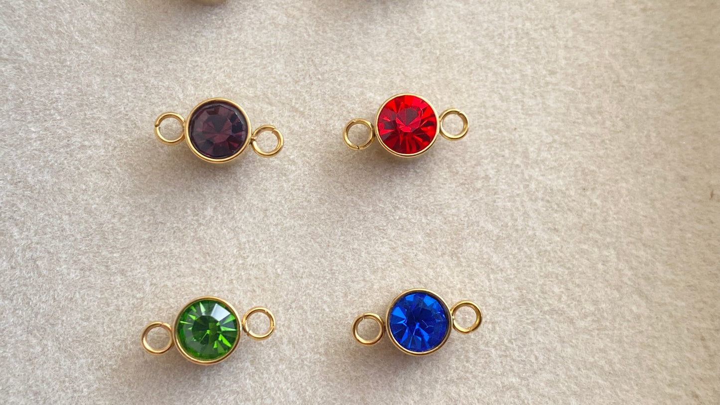 Birthstone Charm Connectors