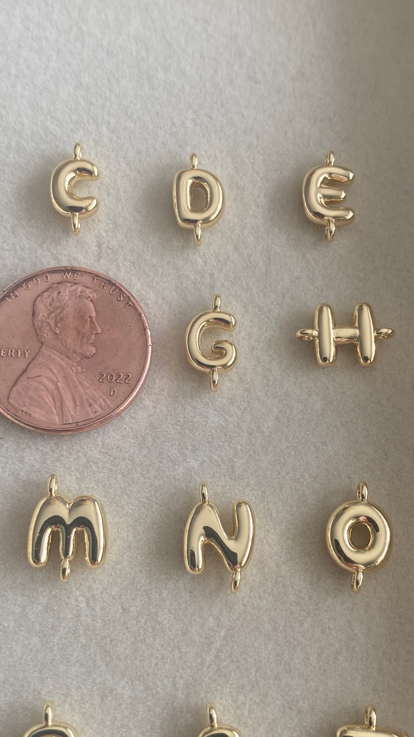 Bubble Chubby Charm Initial