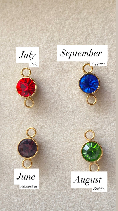 Birthstone Charm Connectors