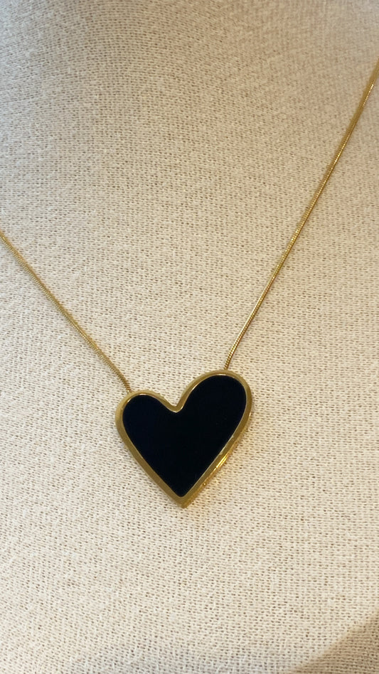 Two Sided Heart Necklace