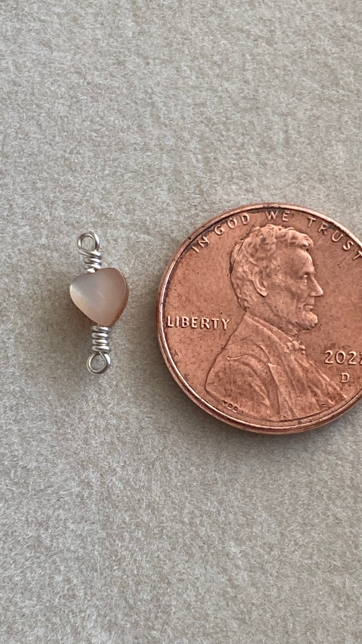 Heart Mother of Pearl Charm