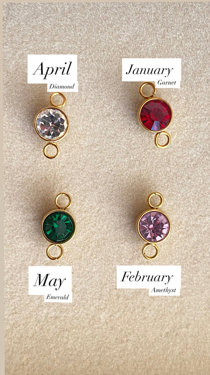 Birthstone Charm Connectors