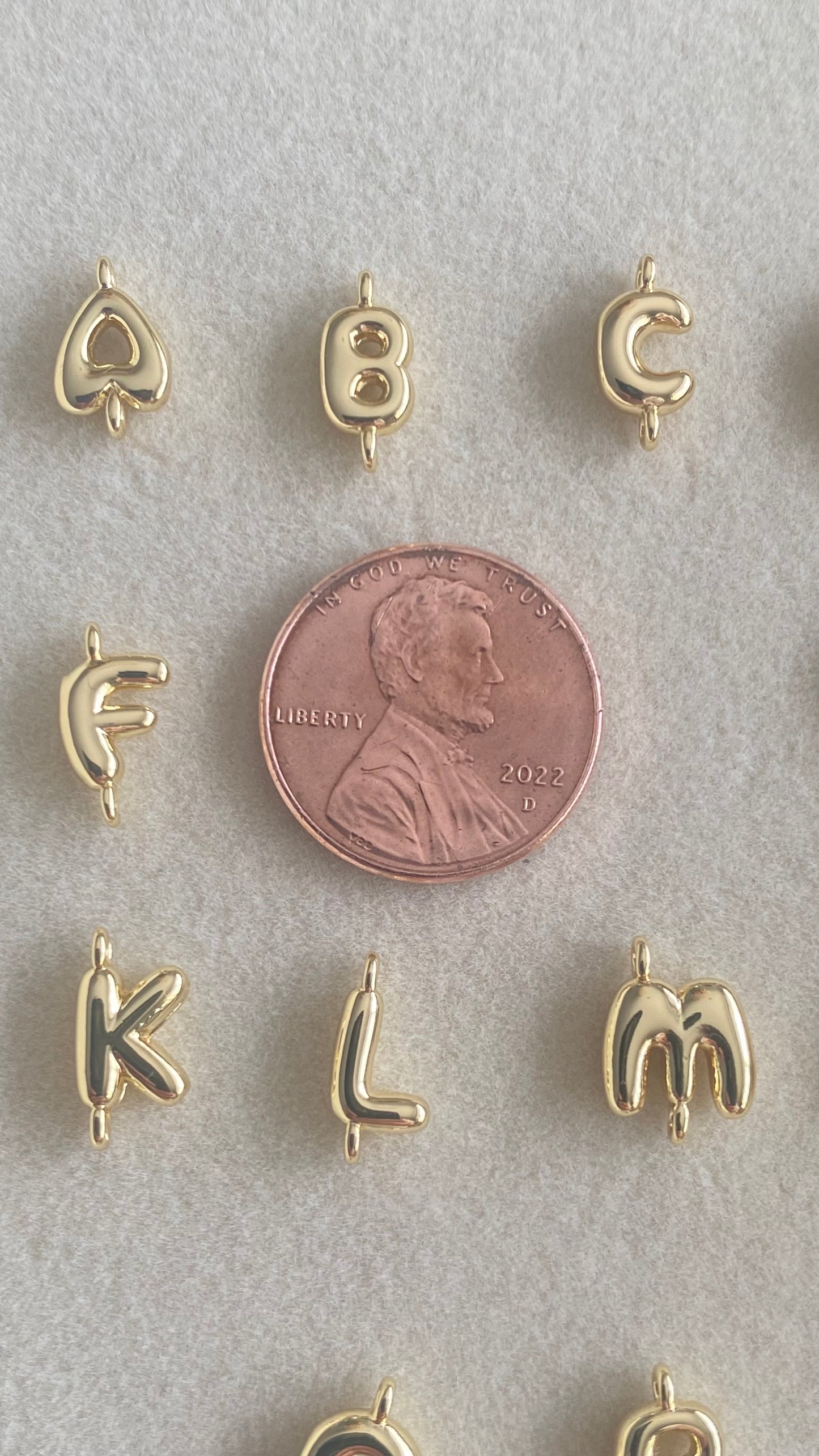 Bubble Chubby Charm Initial