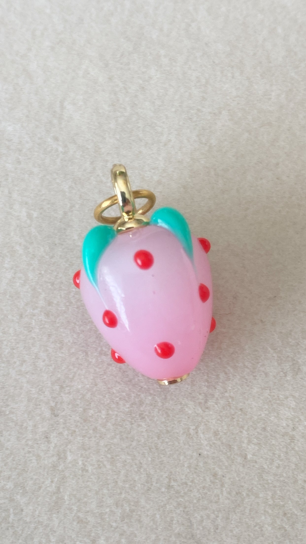 Pink Strawberry Charm
