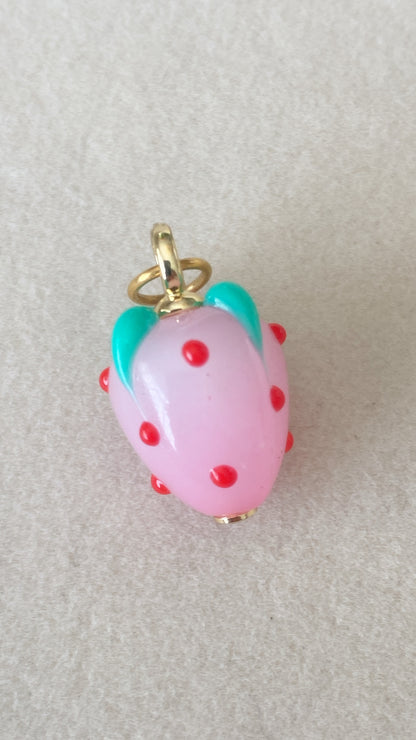 Pink Strawberry Charm