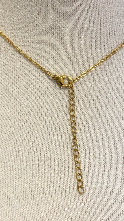 Dented Gold Necklace