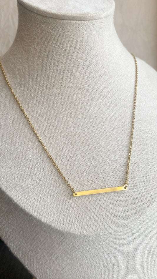 Gold Bar Necklace