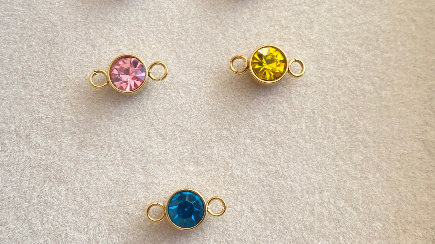 Birthstone Charm Connectors