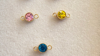 Birthstone Charm Connectors