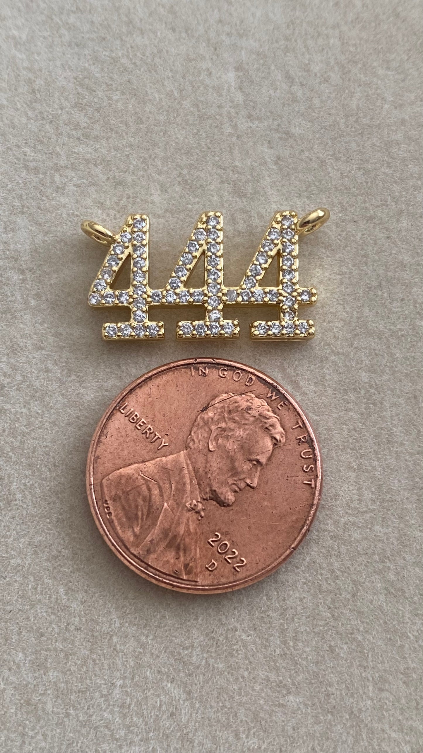 Pavé Angel Number Charm Connectors