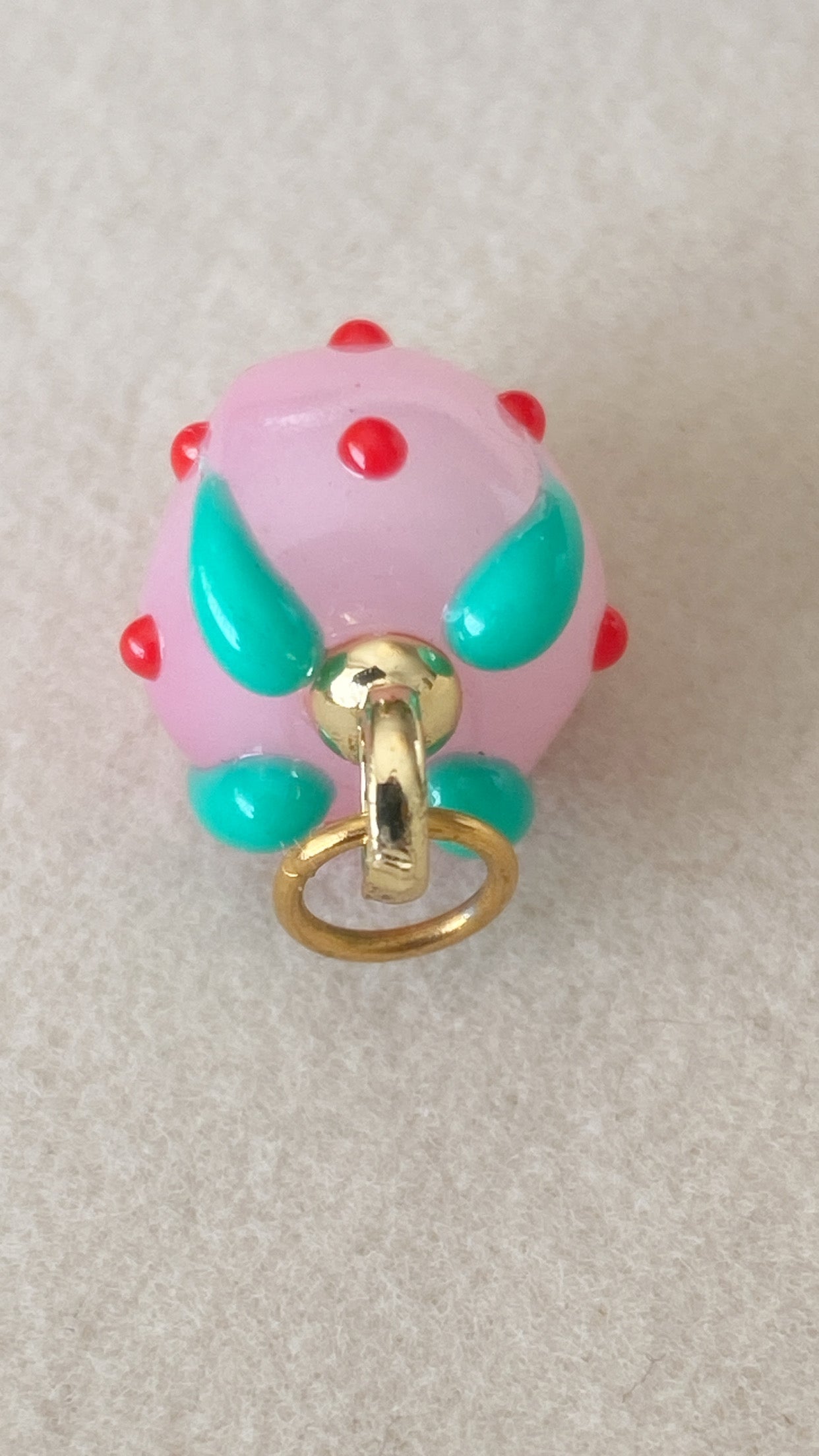 Pink Strawberry Charm