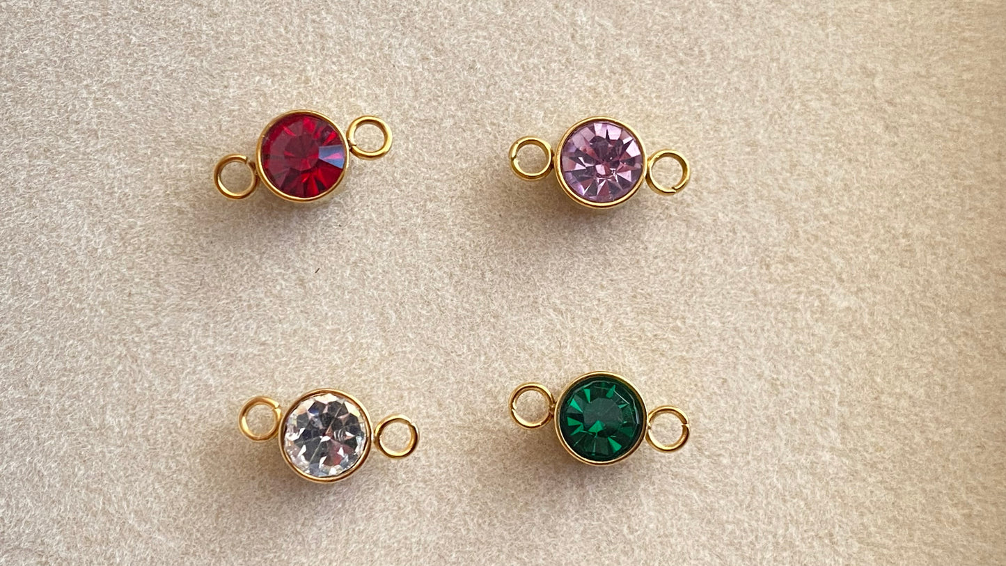 Birthstone Charm Connectors