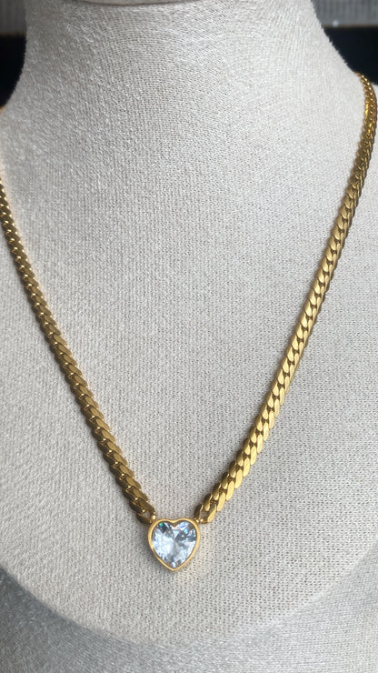 Heart Curb Necklace