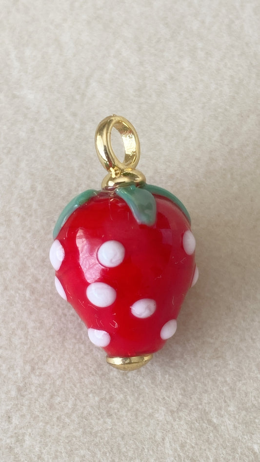 Red Strawberry Charm