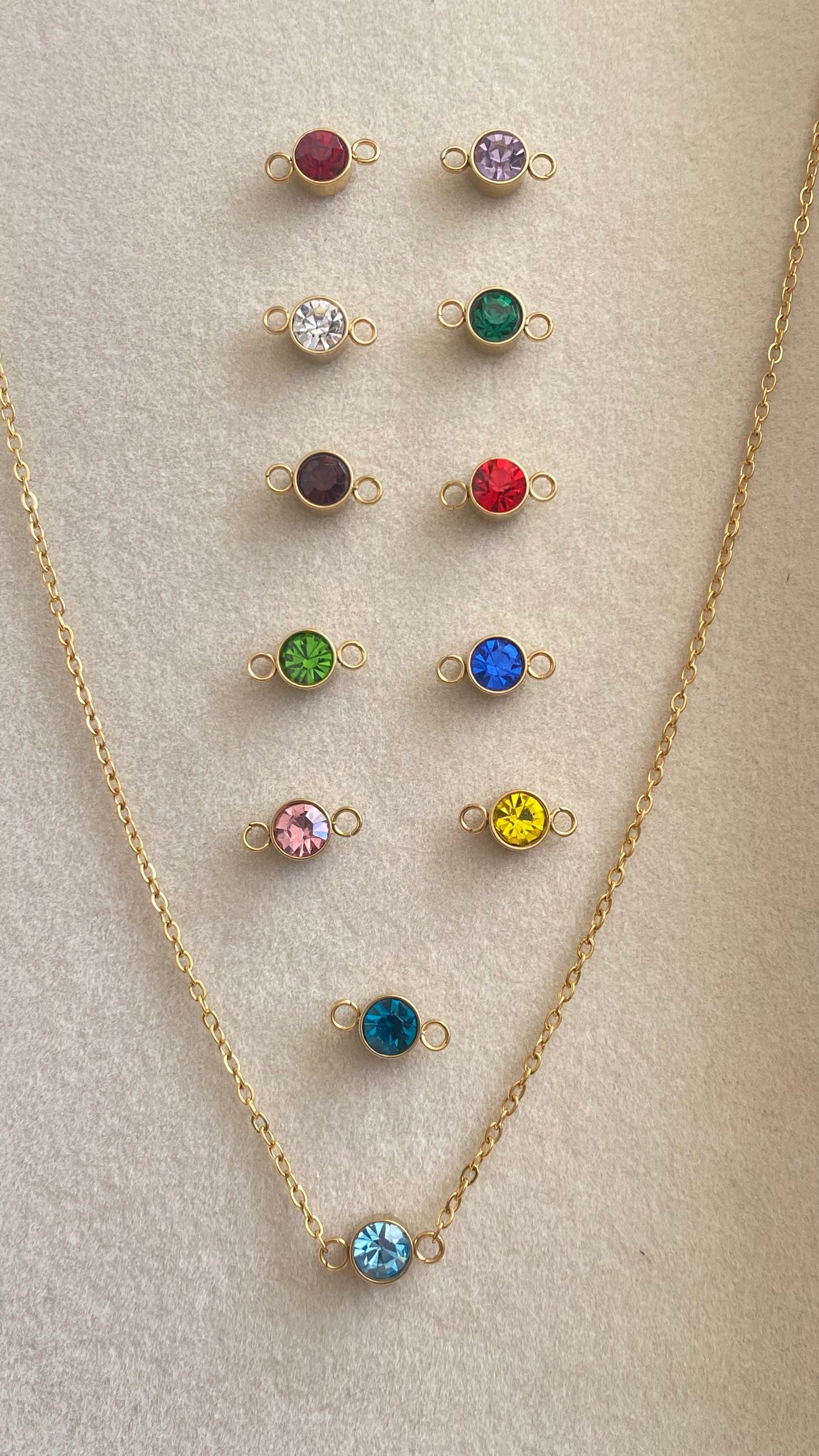 Birthstone Charm Connectors