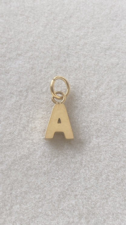 PAVE CZ Initial Charm Letters