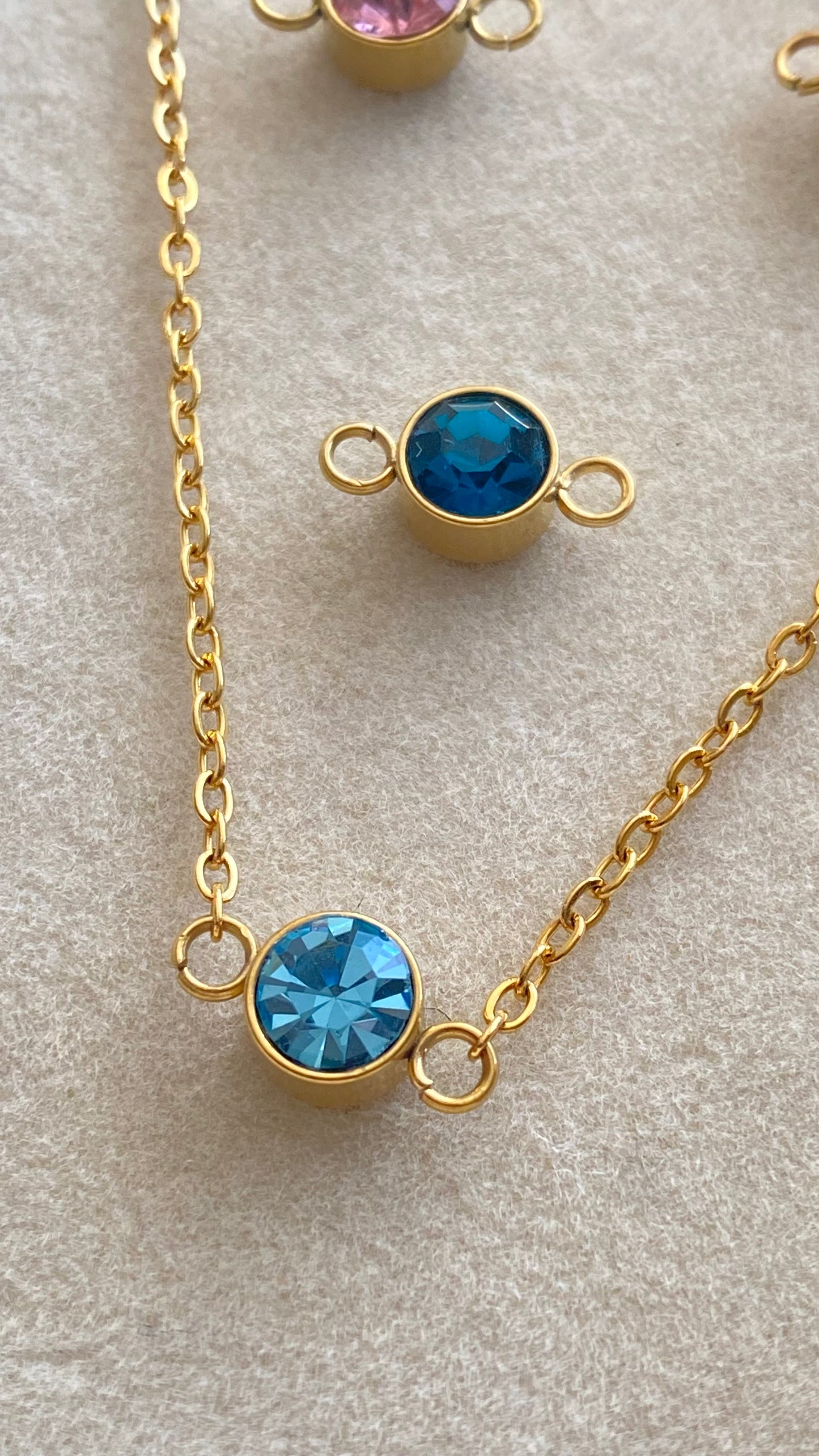 Birthstone Charm Connectors