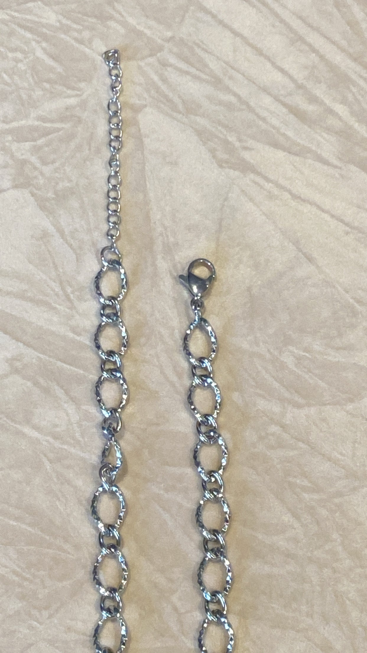 Hammered Oval Necklace